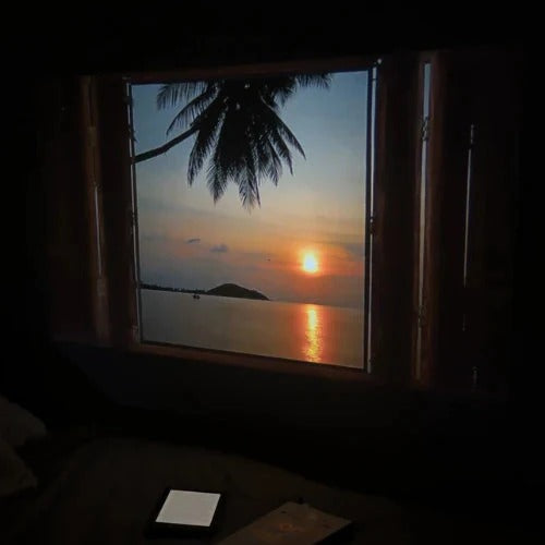 Novel Glow Projector - Cozy Book Reading Light & Ambient Projector