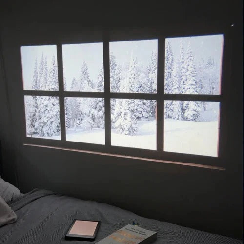 Novel Glow Projector - Cozy Book Reading Light & Ambient Projector